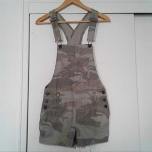 Xxs camo overalls. Abercrombie